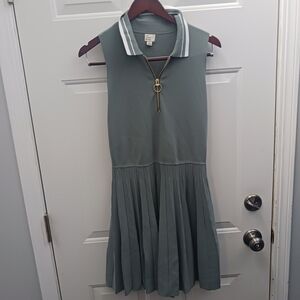 A New Day Gray Collared Top with Zipper